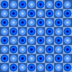 Circles and squares pattern background.