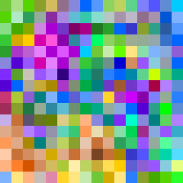 Colorful large pixels abstract pattern background