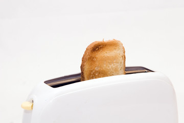 Toaster with two slices of bread 