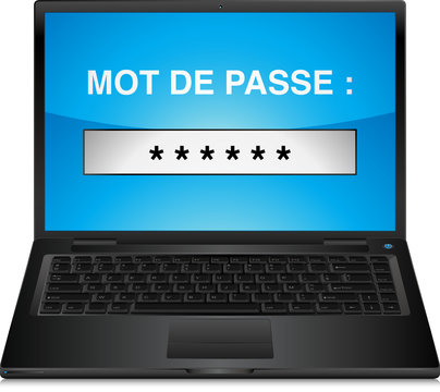Ordinateur portable avec mot de passe