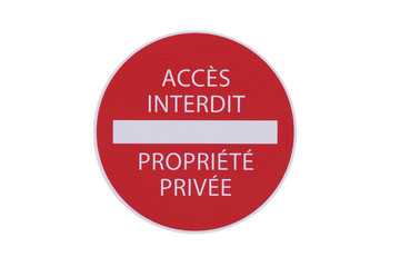 accès interdit