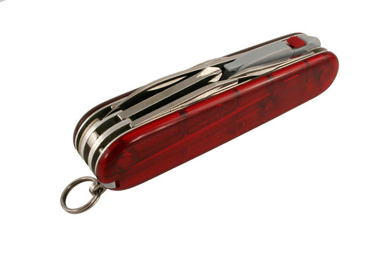 Closed Red Swiss Army Knife