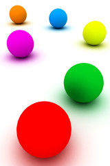 Esferas coloridas