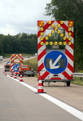 Baustellenschild