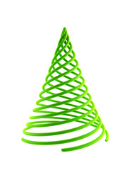 symbolic christmas tree 3d rendering