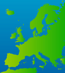 europa-karte vektor
