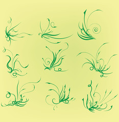 floral background set