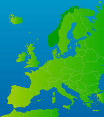 europa-karte norwegen