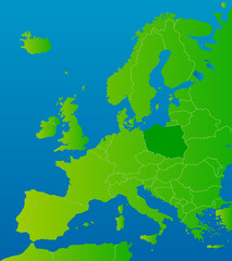 europa-karte polen