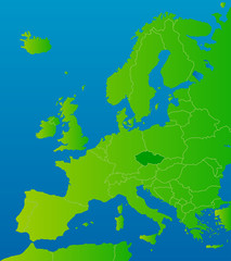 europa-karte tschechien