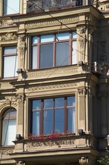 Obraz premium wall with windows