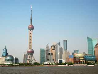 Naklejka premium panoramę Szanghaju