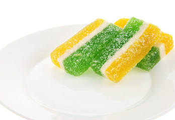Sweets. East dessert it is isolated on a white background