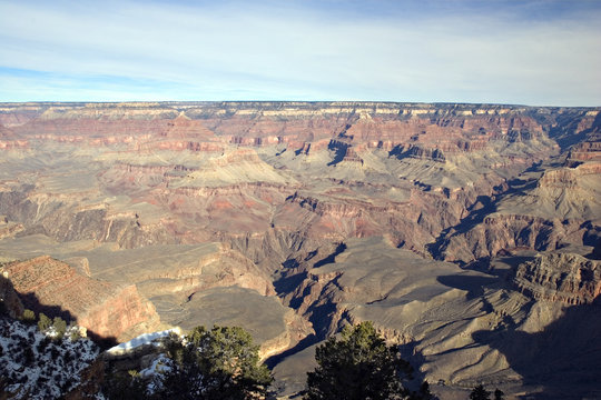 View from Mother Point on Grand Canyon in Winter, Arizona