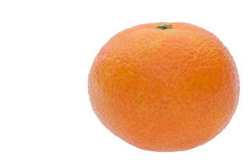 whole tangerine isolated on white