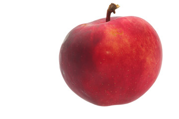 red apple isolated on white