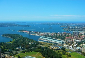 Sydney - Bucht von oben