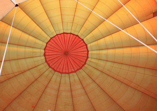 Inside a hot air balloon Masai Mara Kenya Africa