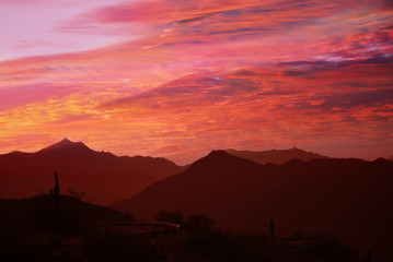 Phoenix, Arizona, sunset 
