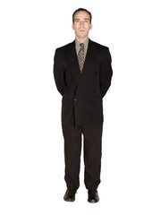 Isolated Man In Suit