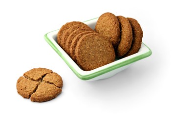 Cookies in a square plate