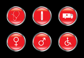 Medical buttons