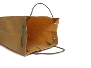 Paper-bag on white background