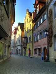 Fototapeta premium Lindau / Bayern - alte Bürgerhäuser mit Fachwerk
