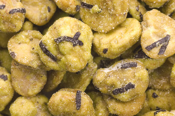 wasabi beans background