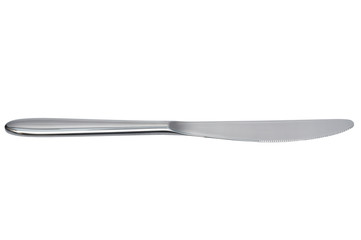 New kitchen knife on a white background