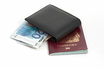 passport and wallet
