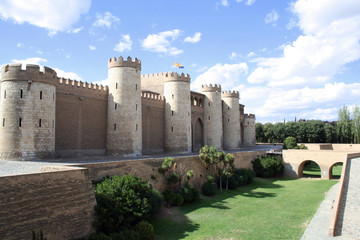 The Aljaferia  palace in Zaragoza, Spain. 11th century Islamic.