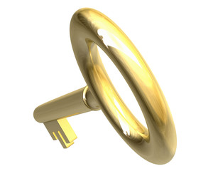 key in gold (3d)