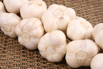 lots of garlic close-ups - healthy eating