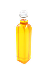 bottle of olive oil isolated on white