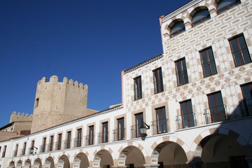 plaza alta. casco antiguo de badajoz