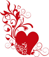 valentine heart-shapes - vector