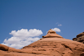Fototapeta na wymiar Stone pyramid. Arches National Park