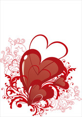 valentine heart-shapes - vector