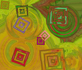 A fractal diverse in shapes, colors and patterns. One of a kind.