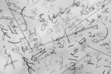 handwritten mathematical formulas