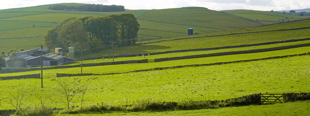 view from the tissington trail cycleway and footpath 