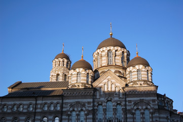 Fototapeta premium Temple on a background sky. Saint Petersburg..