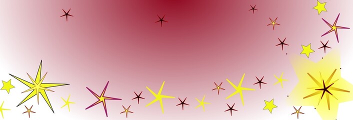 Bandeau rouge étoilé