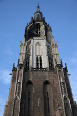 Fototapeta premium Tower of the New Church in Delft, Netherlands