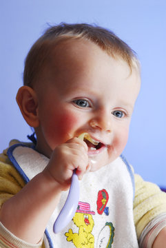 An eating child