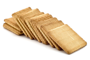 object on white - food - biscuit on white