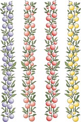 berries desigh elements for frames