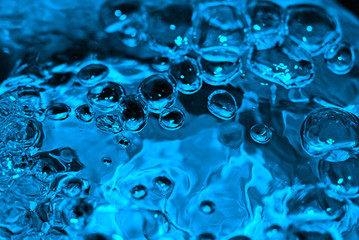 Water and bubbles. 