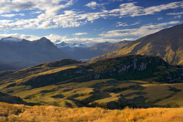Evening Light Mountains View